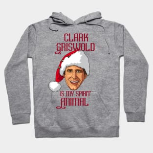 Clark Griswold is my spirit animal (Christmas red text) Hoodie